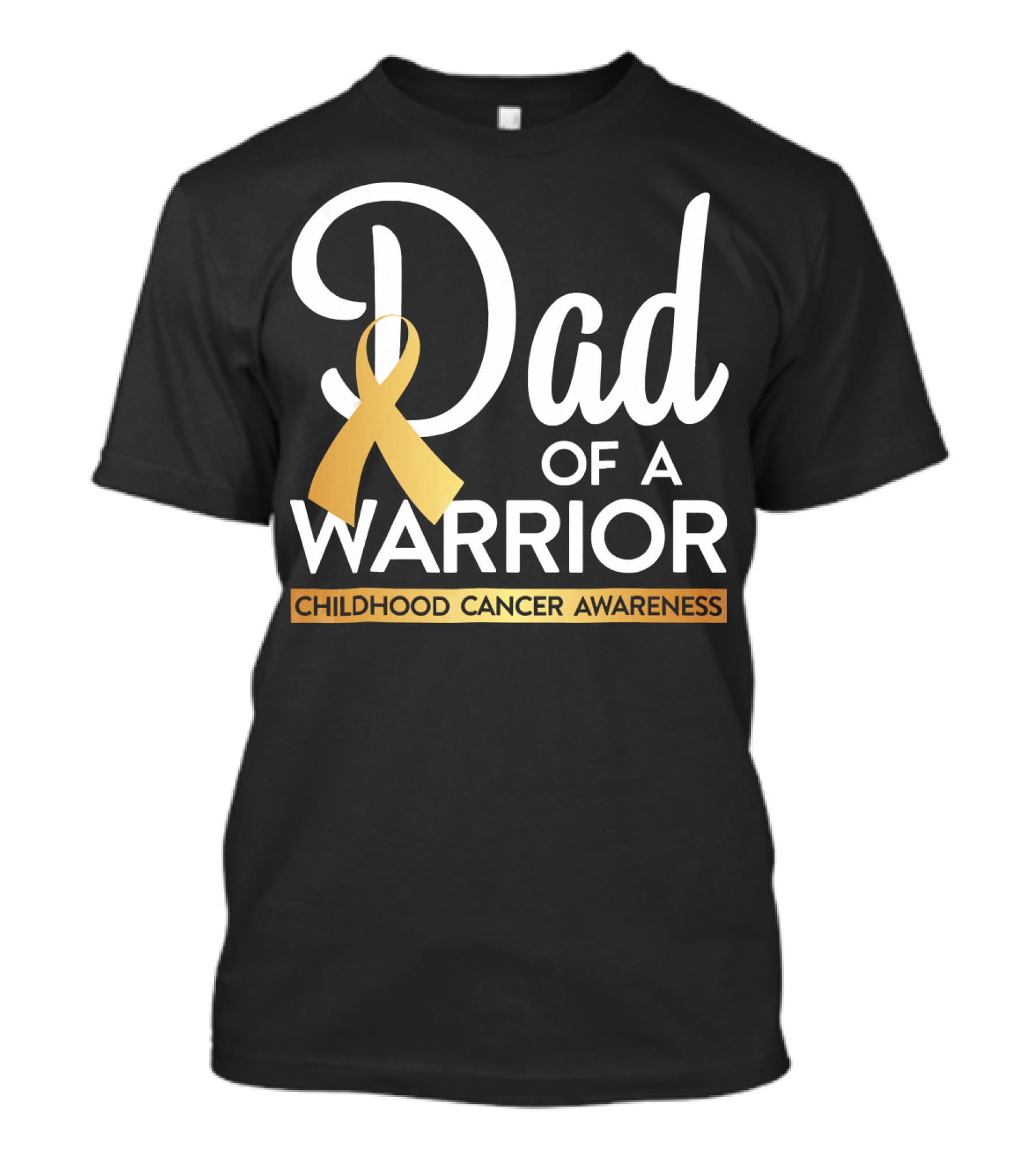 Dad Of A Warrior Childhood Cancer Awareness T-Shirt