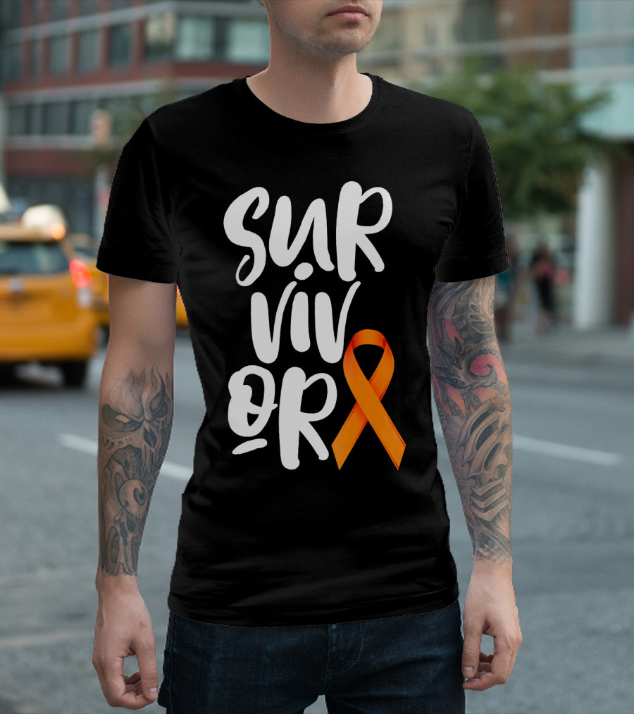 Leukemia Cancer Survivor Orange T-Shirt