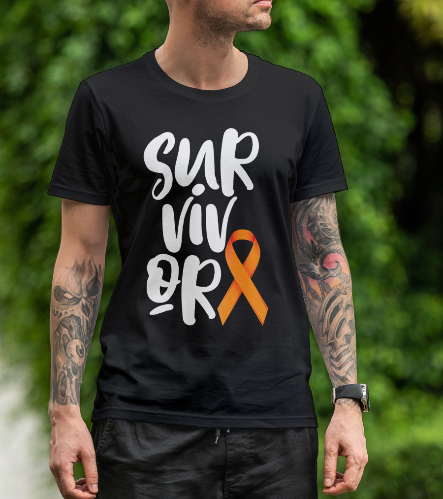 Leukemia Cancer Survivor Orange T-Shirt