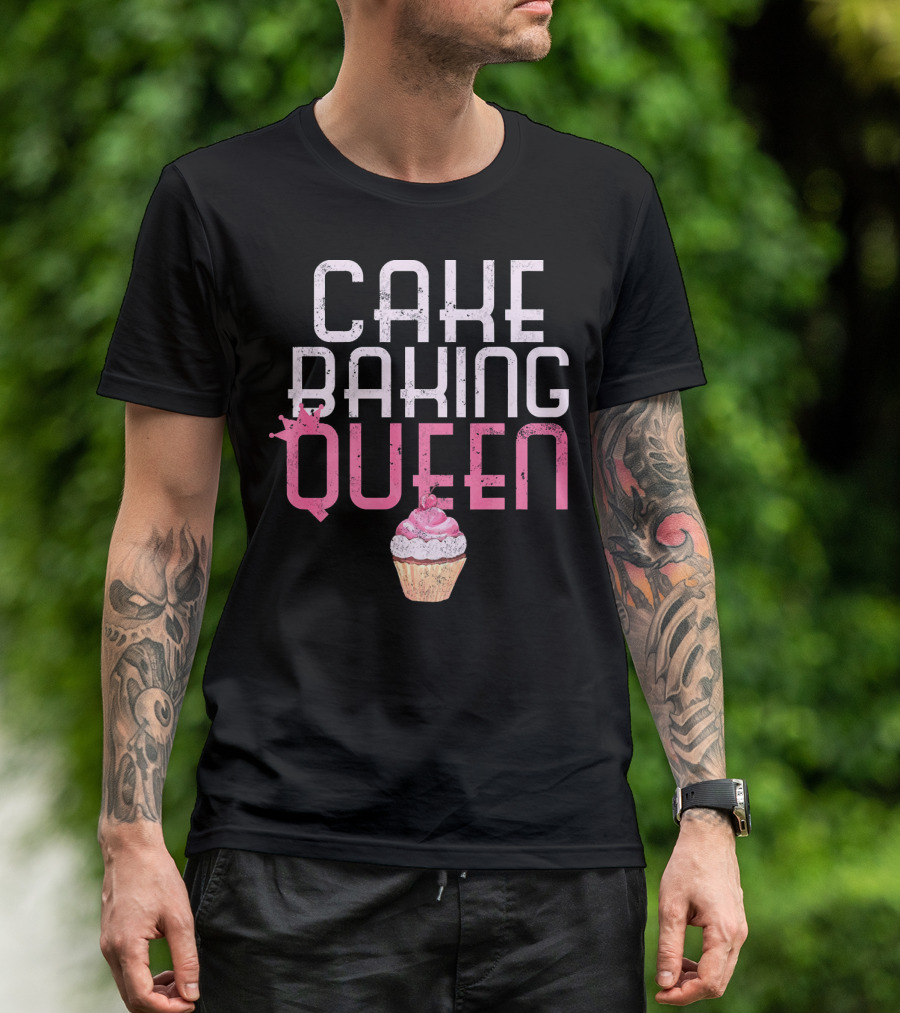 Cake Baking Queen Cupcake T-Shirt