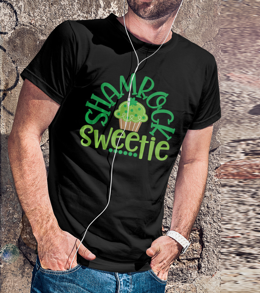 Shamrock Sweetie Green Cupcake St. Patrick's Day T-Shirt