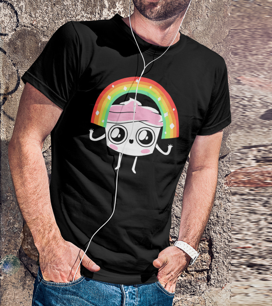 The Good Advice Cupcake Kawaii Rainbow Delight T-Shirt