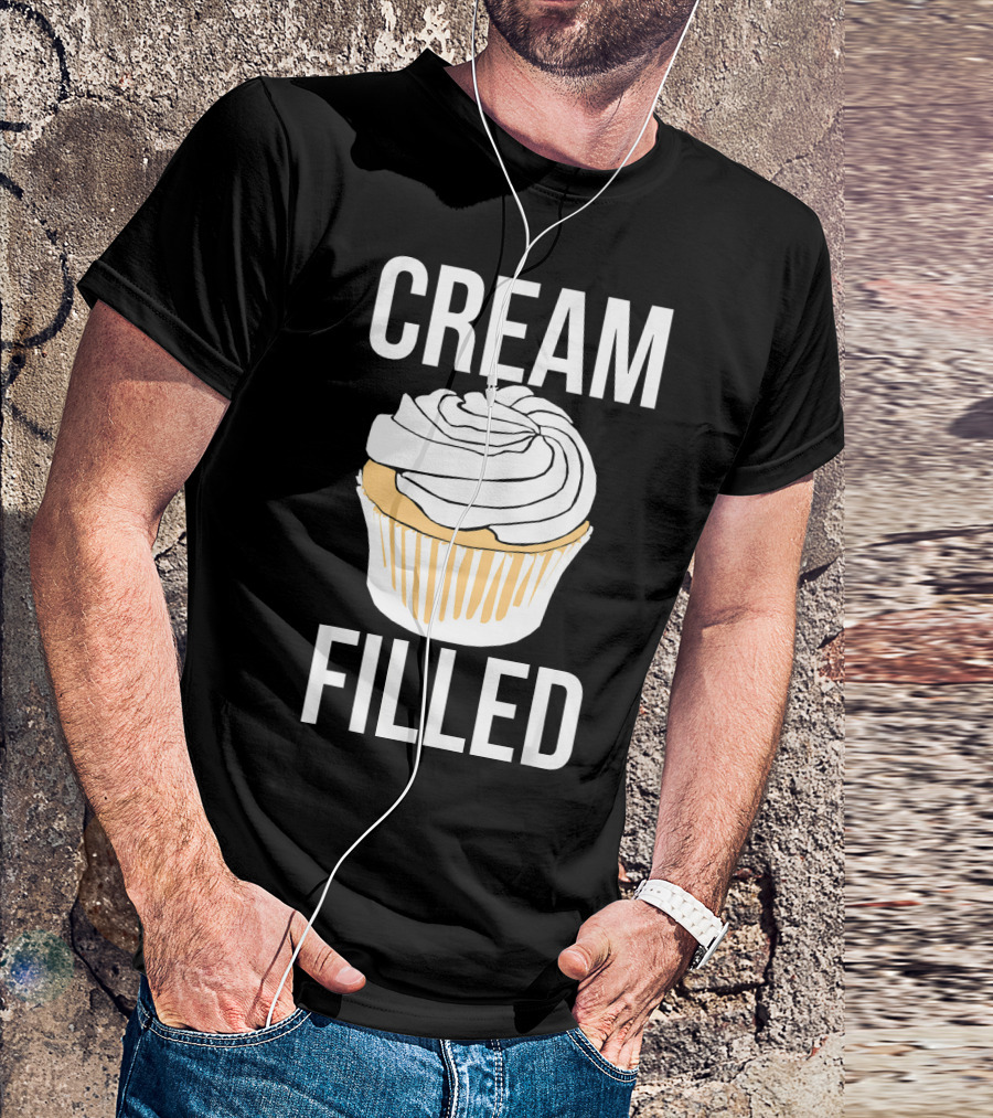 Cream Filled Funny Cupcake Crude T-Shirt