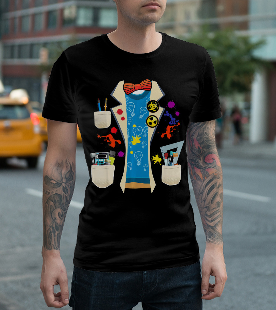 Halloween Mad Chemist Scientist DIY Costume Elements and Tools T-Shirt