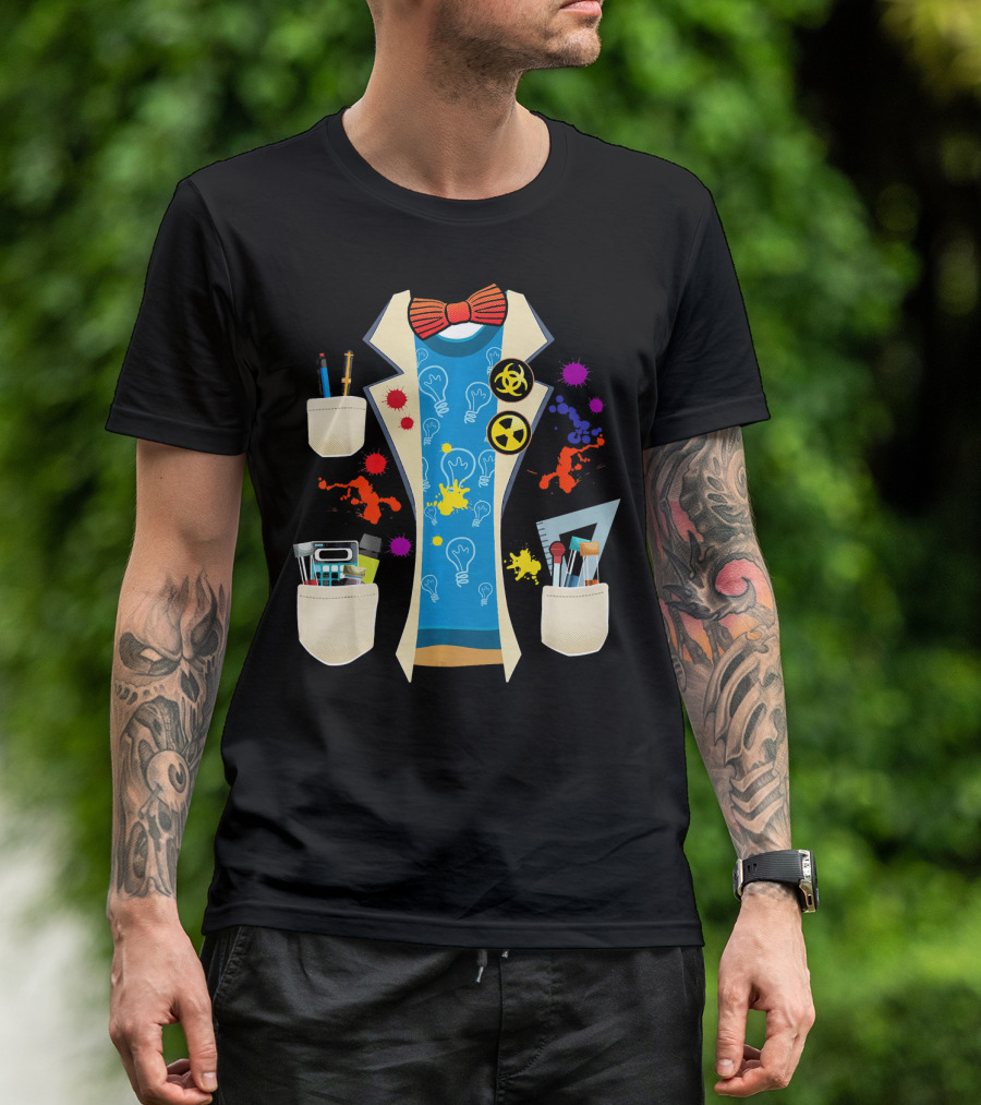 Halloween Mad Chemist Scientist DIY Costume Elements And Tools T-Shirt