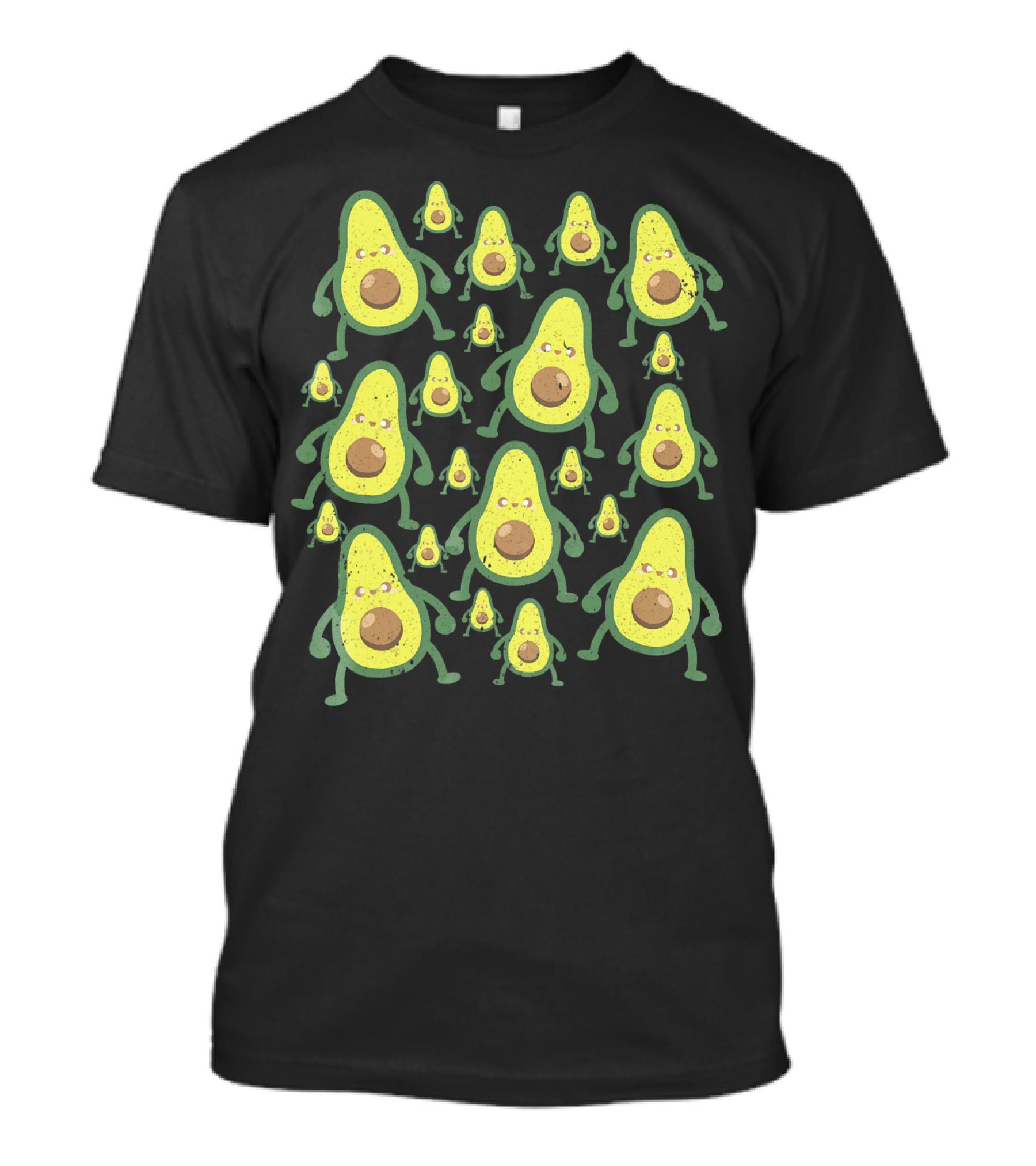 Holy Guac Avocados Funny Cartoon Characters T-Shirt