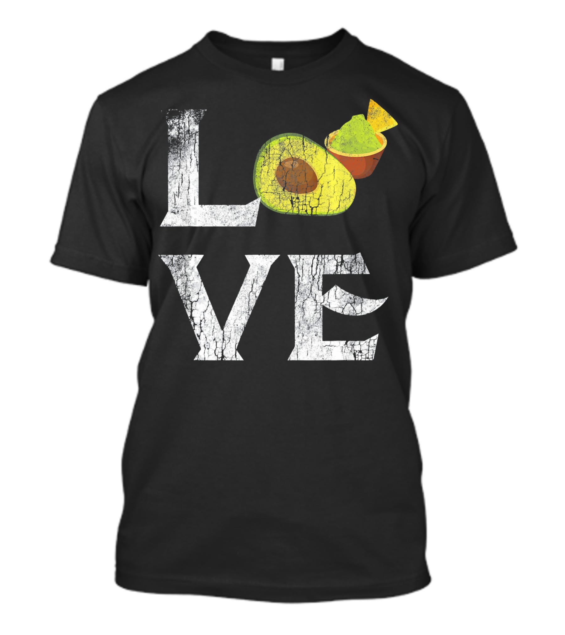 Love Mexican Guacamole Avocado Vegan Tex-Mex Passion T-Shirt