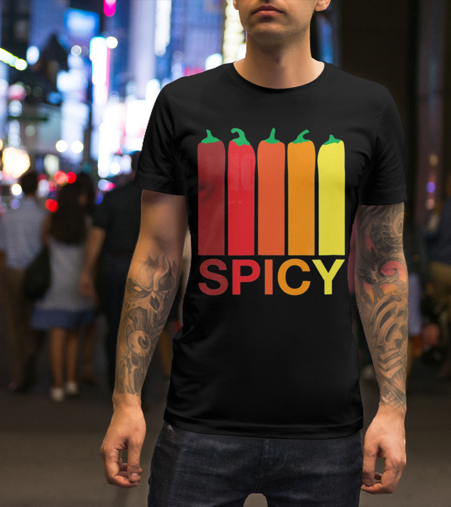 Hannah Hart Spicy Peppers Multicolor T-Shirt