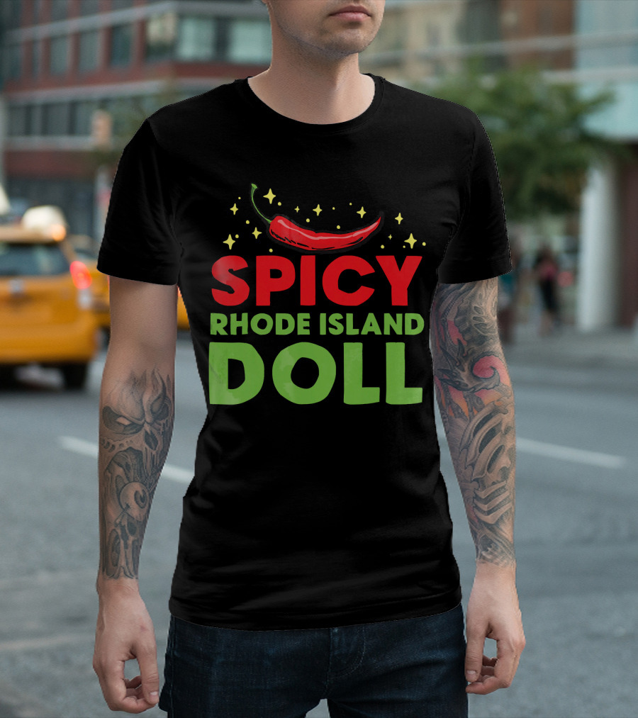 Spicy Rhode Island Doll Chili Pepper T-Shirt
