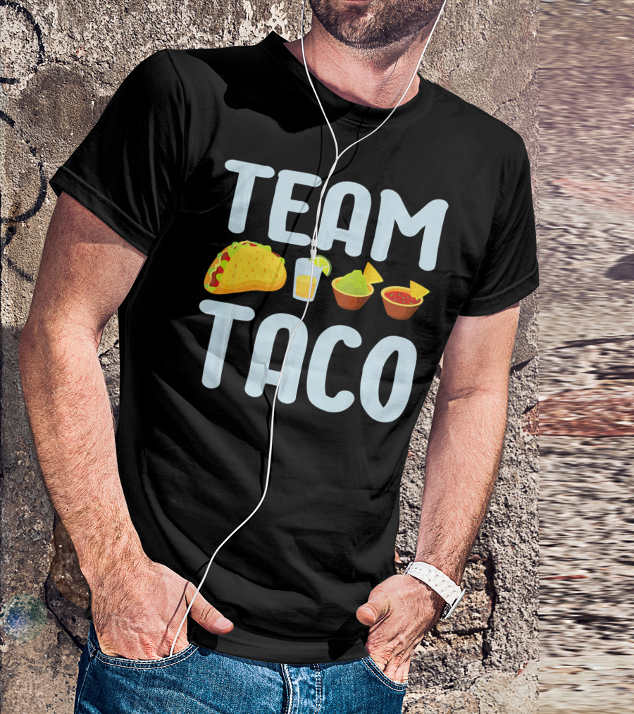 Team Taco Funny Tacos Tequila Salsa Guacamole T-Shirt