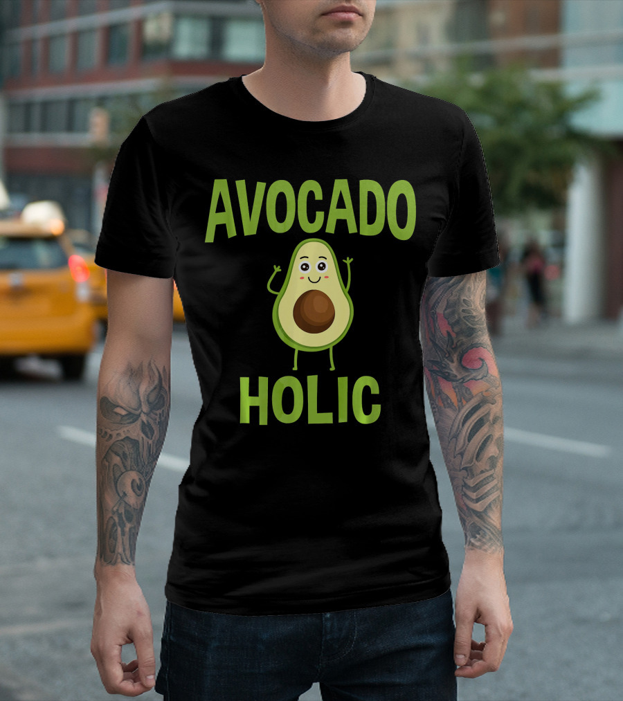 AVOCADOHOLIC Avocado Holic Funny Avocado T-Shirt