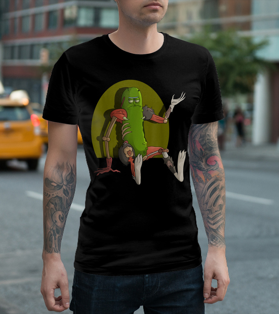 Mademark x Rick and Morty Pickle Rick Sitting Pose T-Shirt