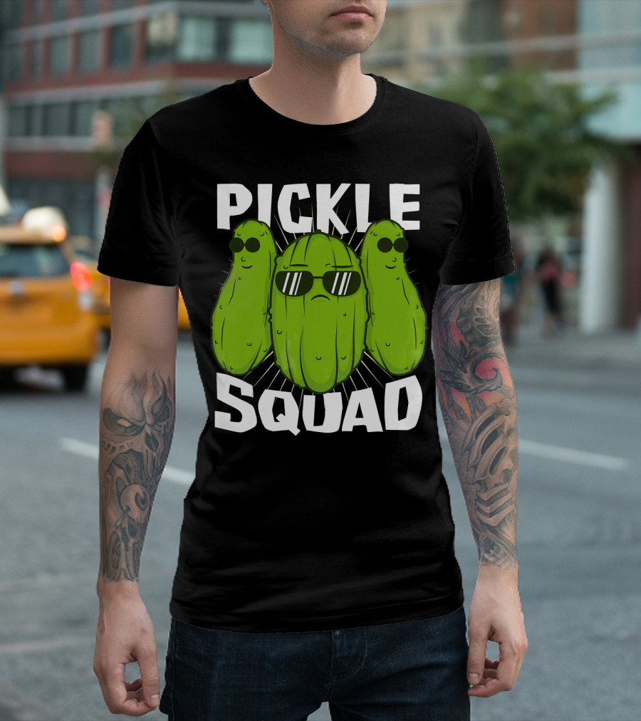 Pickle Squad Cool Sunglasses Trio T-Shirt