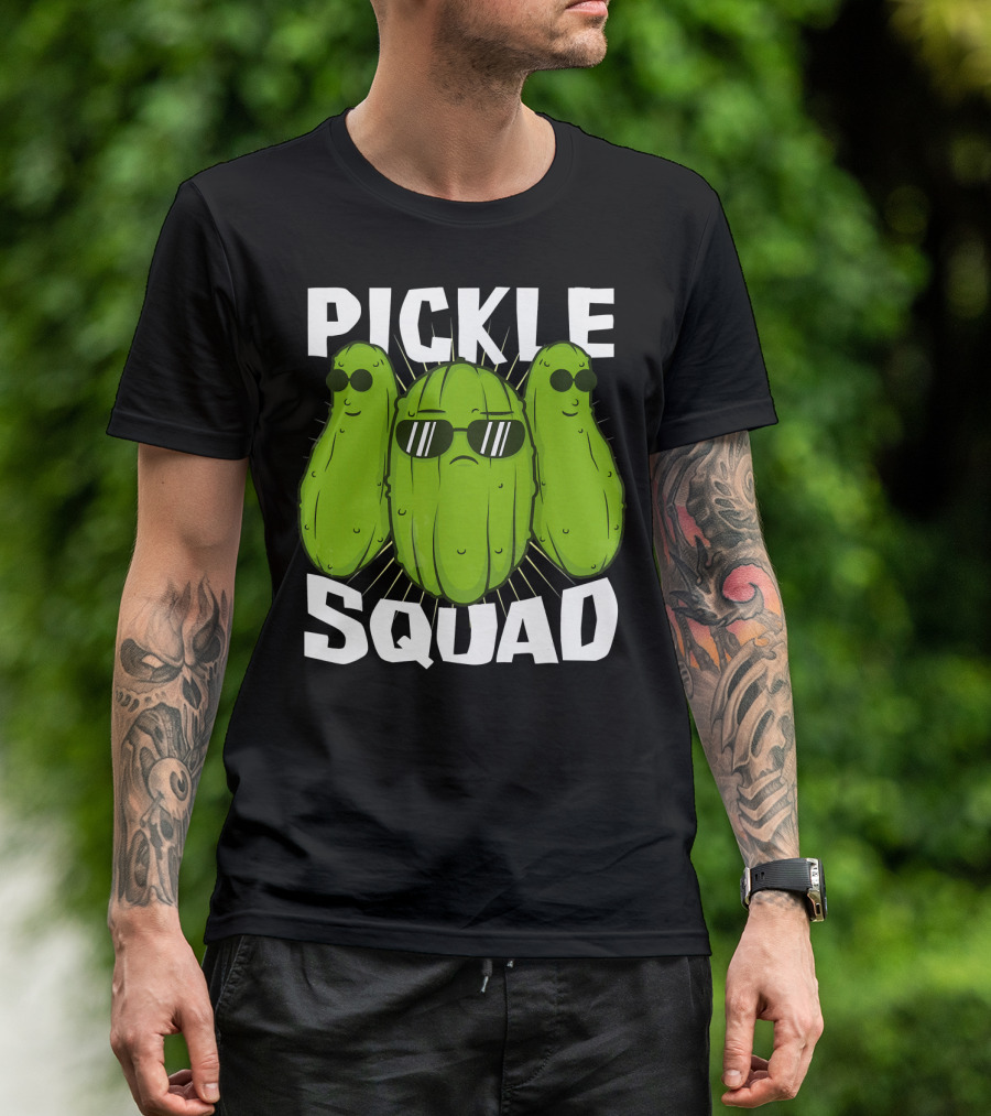 Pickle Squad Cool Sunglasses Trio T-Shirt