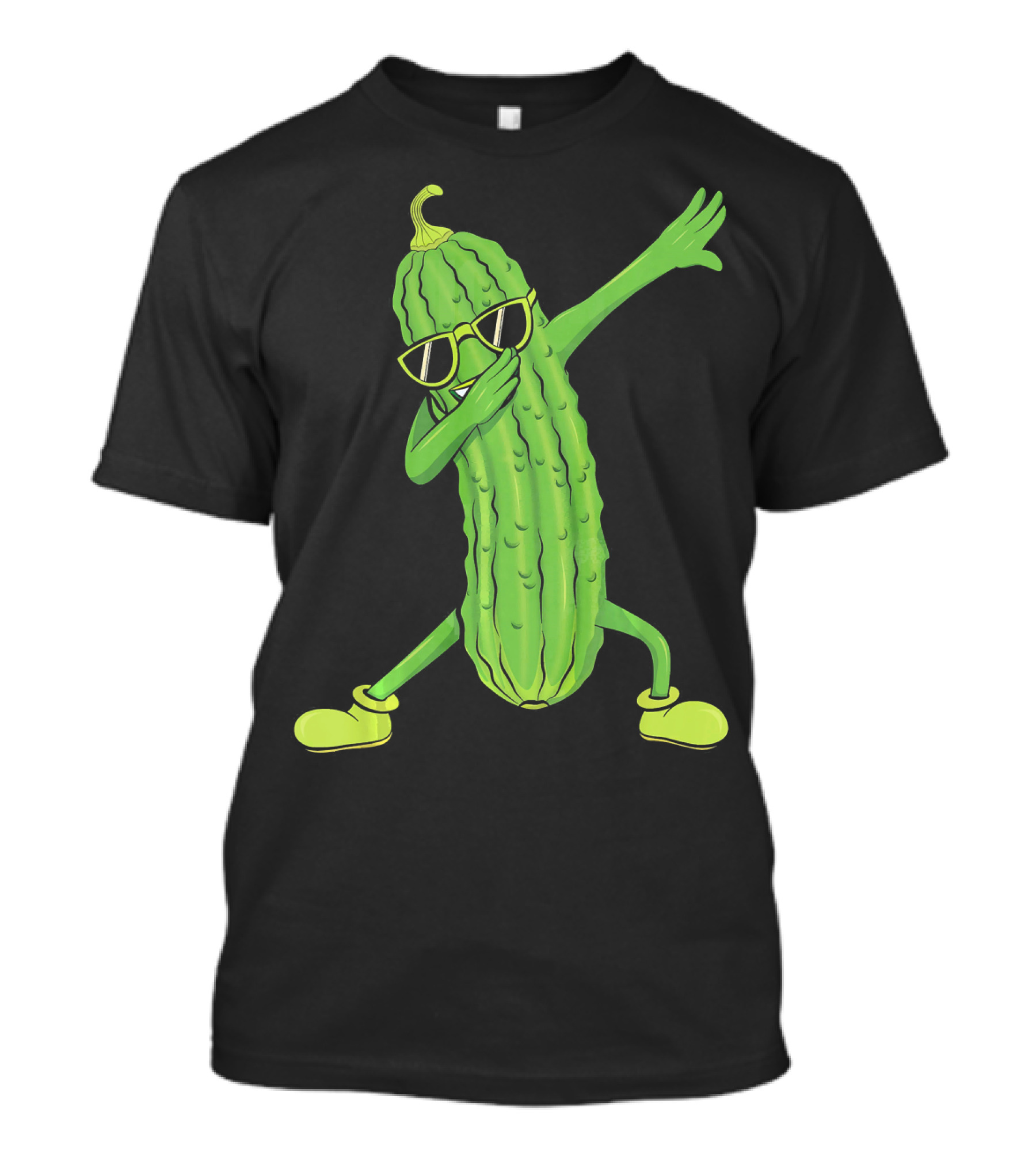 Dabbing Pickle Dancing Cucumber Lover Sunglasses Fun Pose T-Shirt