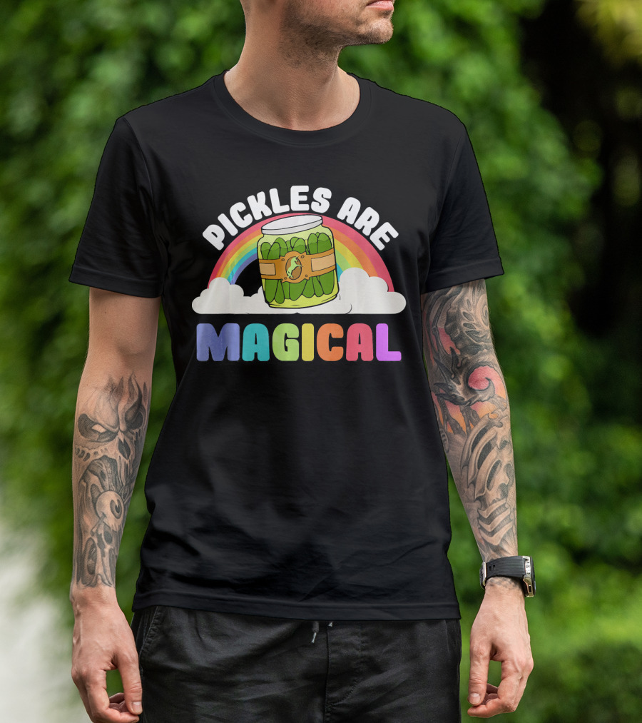 RAINBOW PICKLES ARE MAGICAL CLOUDS T-Shirt
