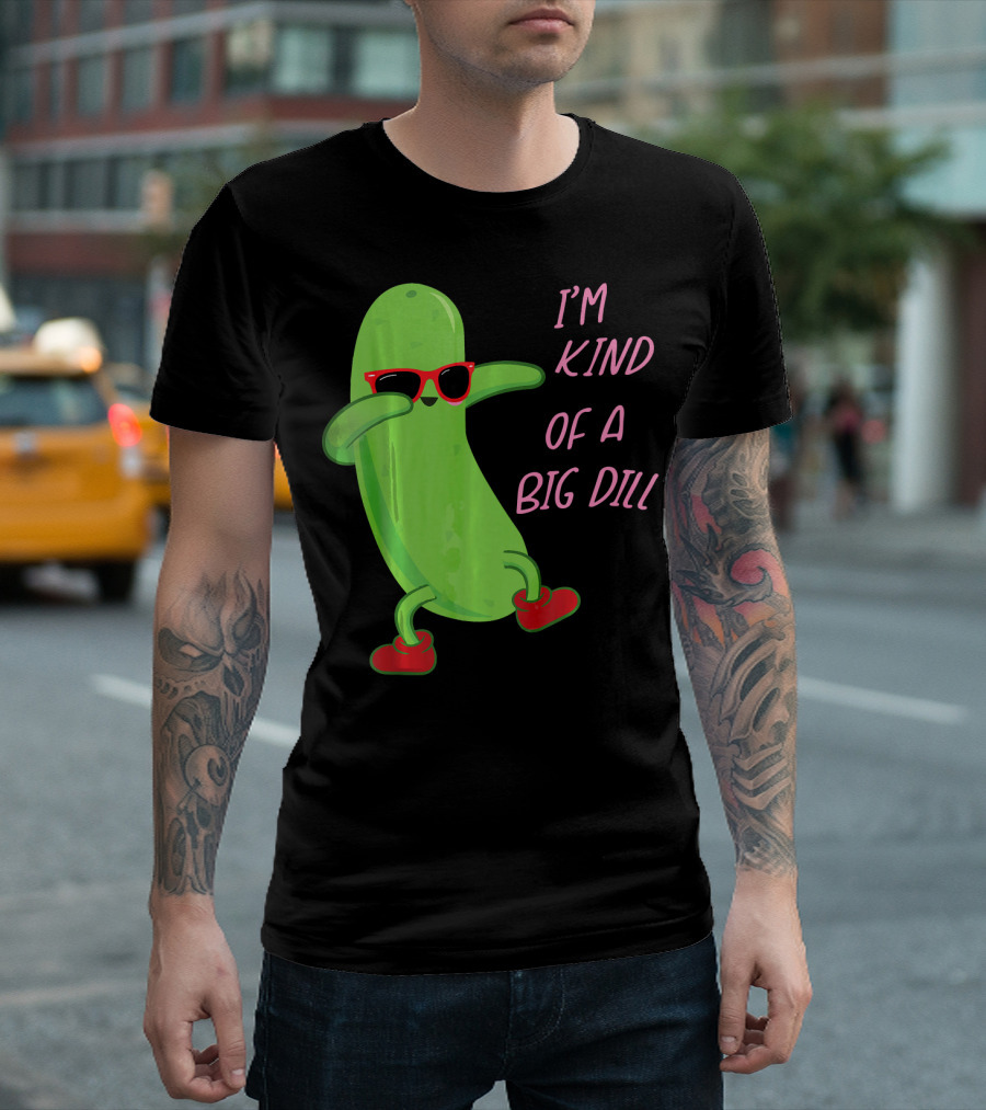 I'm Kind of A Big Dill Pickle Wearing Sunglasses and Red Shoes T-Shirt