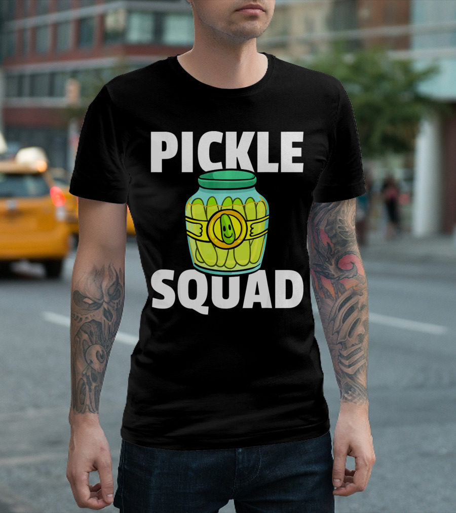 Pickle Squad Happy Pickle Jar T-Shirt