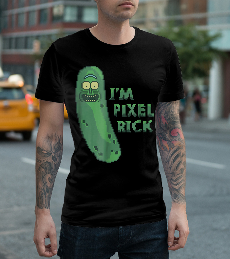 Mademark X Rick And Morty I'm Pixel Rick Pickle T-Shirt
