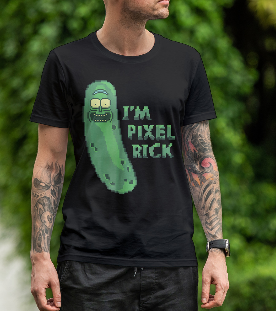 Mademark X Rick And Morty I'm Pixel Rick Pickle T-Shirt