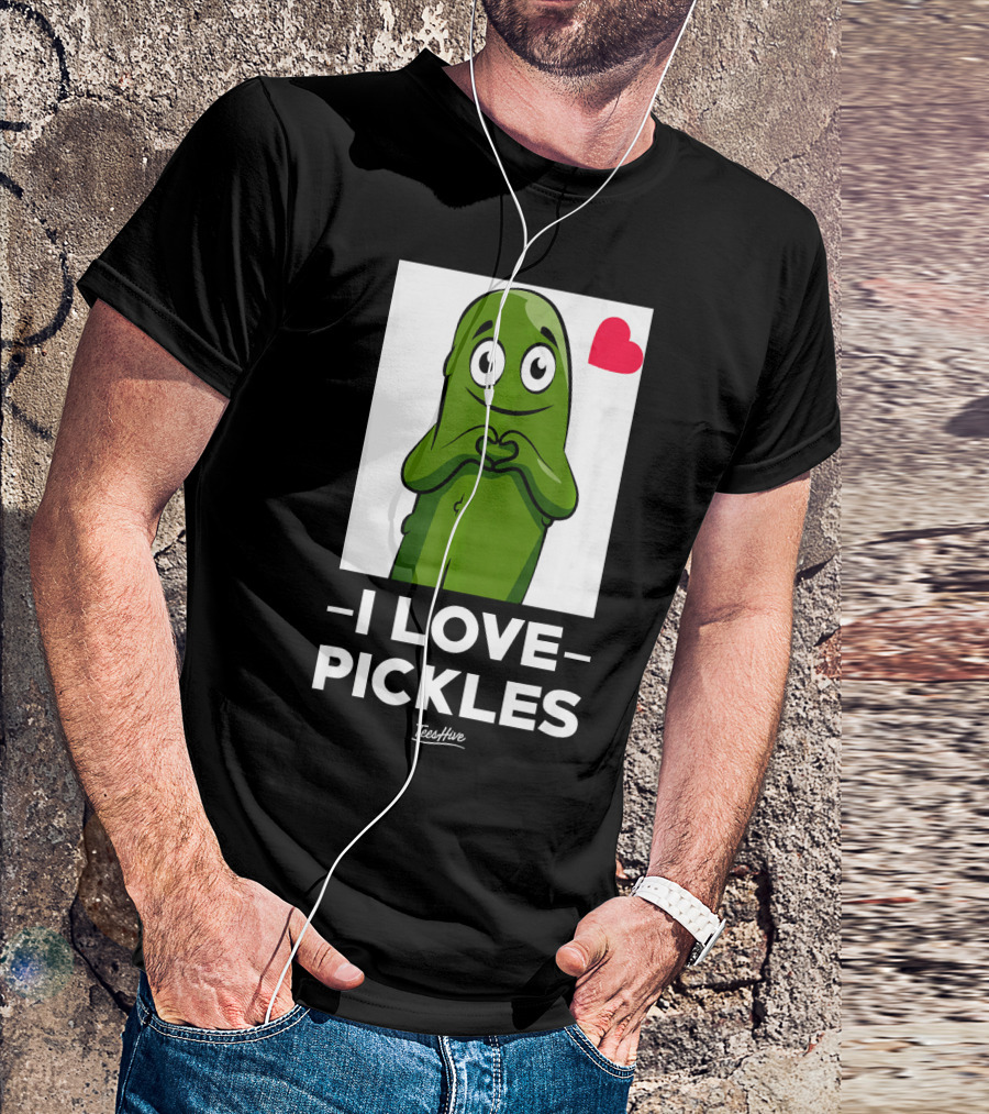 I Love Pickles Squad Heart Party T-Shirt