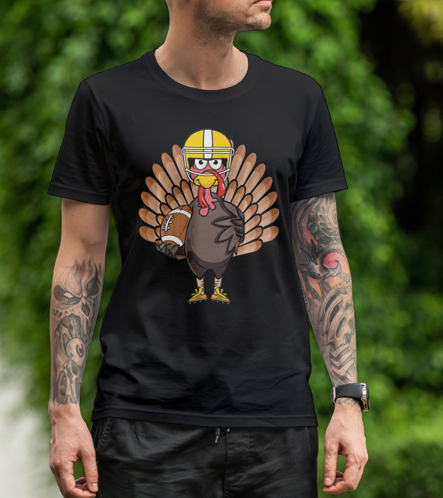 Thanksgiving Turkey Bowl Football Turkey T-Shirt