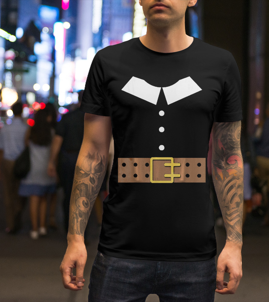 Thanksgiving Pilgrim Costume Belt Turkey Day Classic T-Shirt