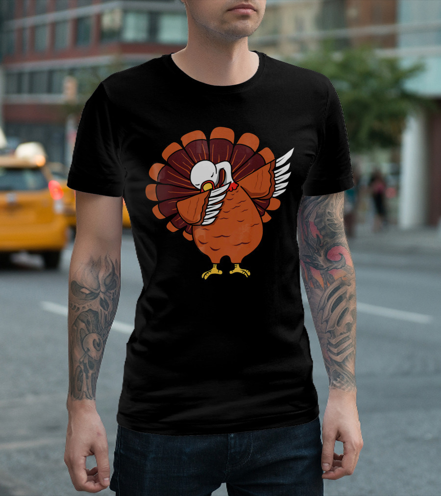 Dabbing Turkey Thanksgiving Dab Dance T-Shirt