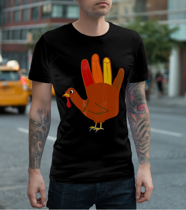 Thanksgiving Handprint Turkey T-Shirt