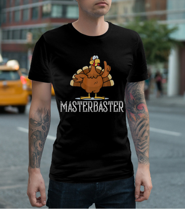 Masterbaster Turkey Cartoon Image T-Shirt