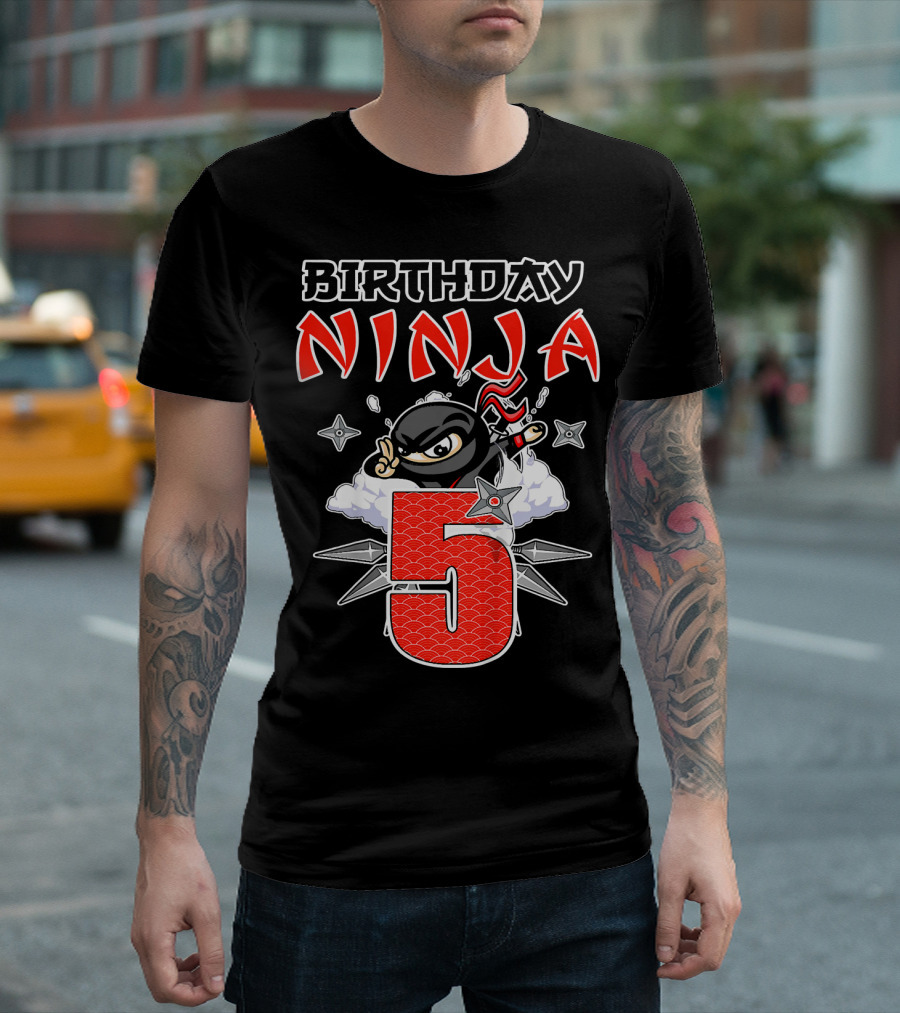 Birthday Ninja 5th T-Shirt