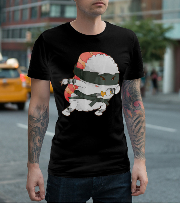 Funny Cute Sushi Ninja Maki Lover Japan T-Shirt