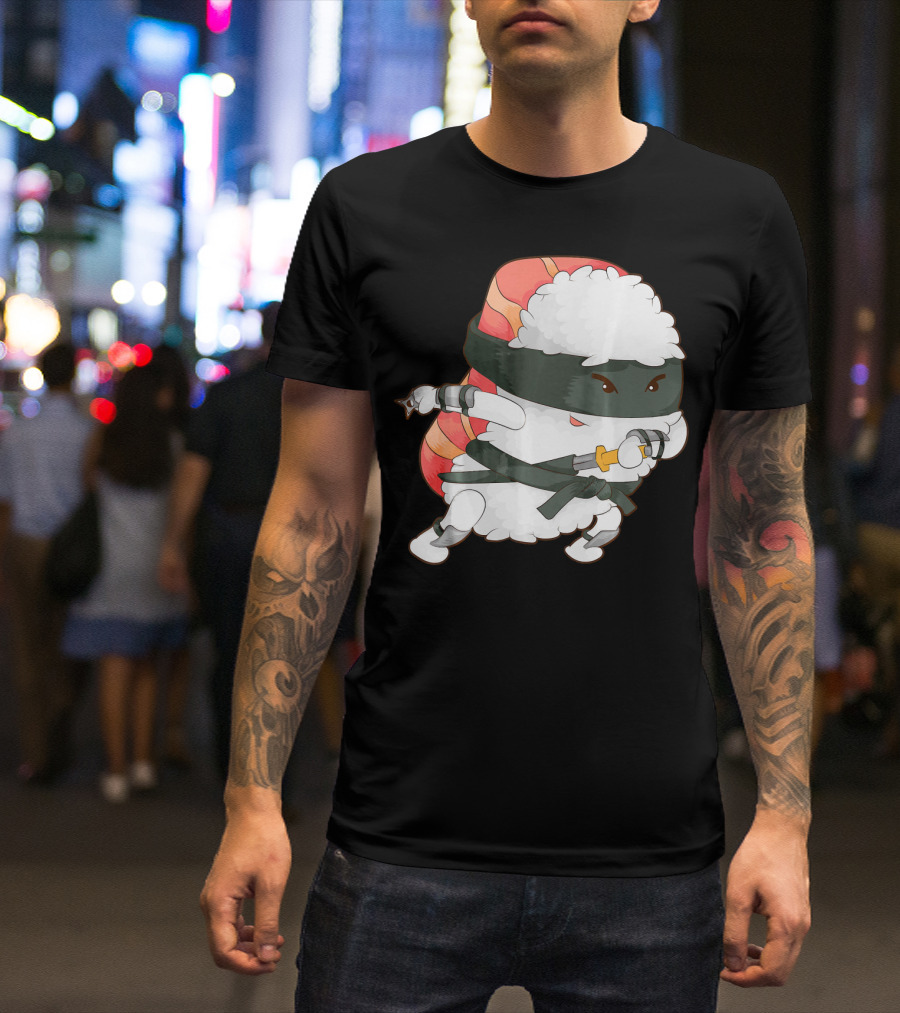 Funny Cute Sushi Ninja Maki Lover Japan T-Shirt