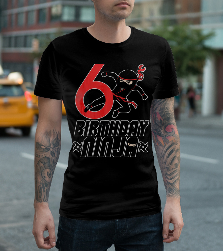 6 Birthday Ninja T-Shirt