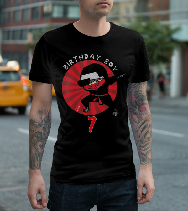 Birthday Boy 7 Ninja T-Shirt