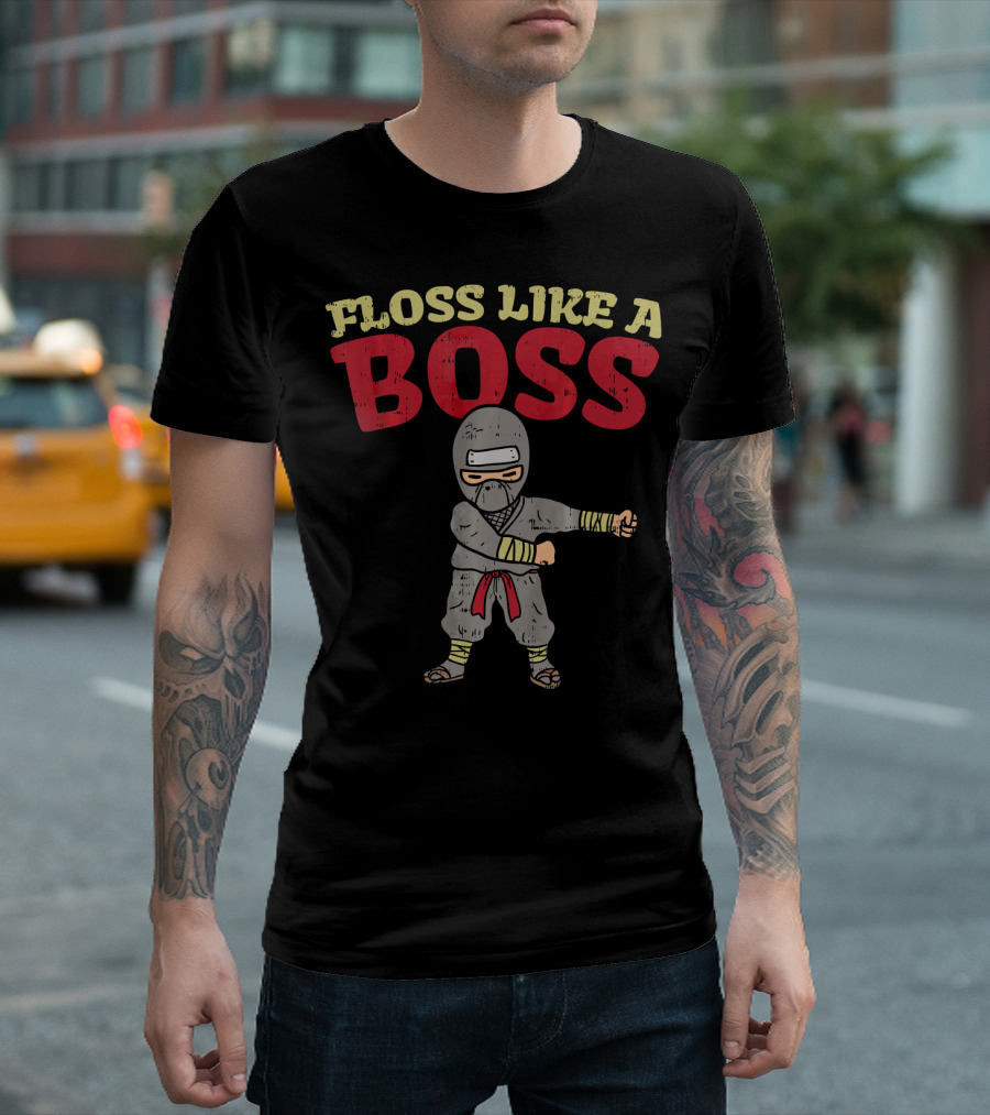 Floss Like A Boss Dance Ninja T-Shirt