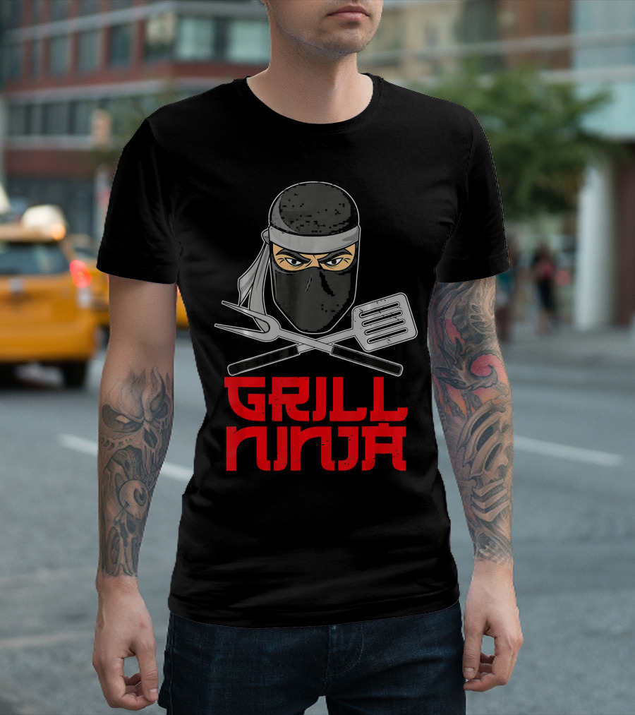 Grill Ninja Funny Barbeque Hibachi Cooking Gear T-Shirt