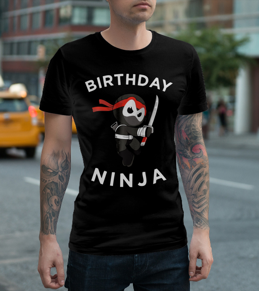 Birthday Ninja Martial Arts Warrior T-Shirt