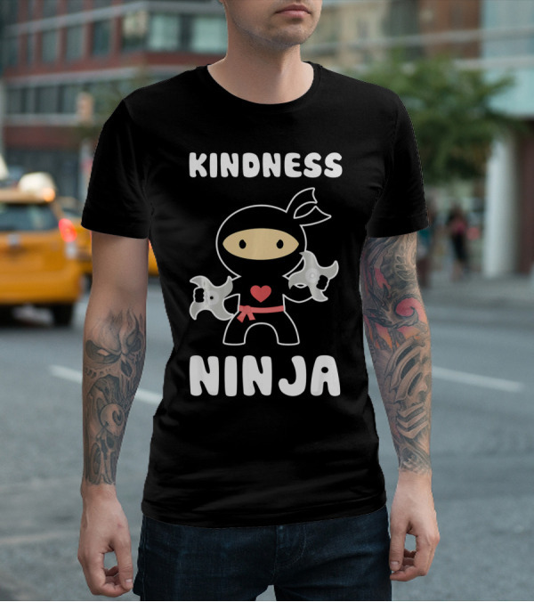 Kindness Ninja Anti Bullying Choose Kind Heart T-Shirt