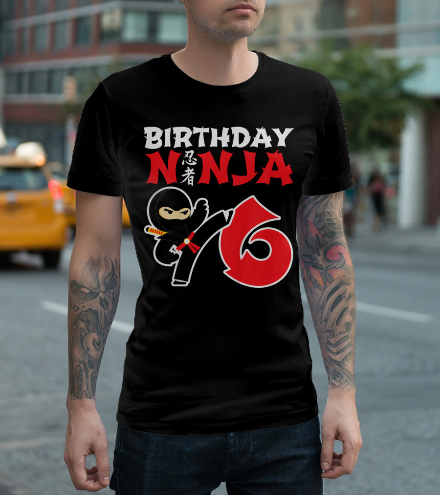 Birthday Ninja 6 Year Old T-Shirt