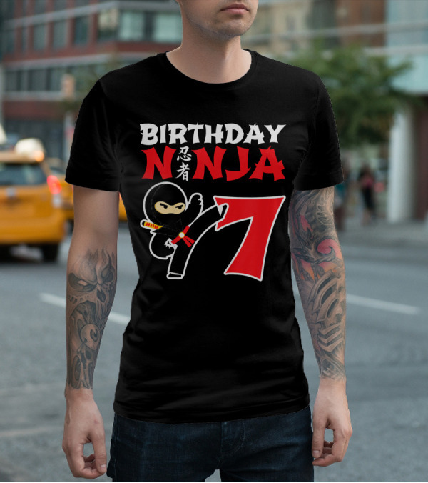 Birthday Ninja 7 Year Old T-Shirt