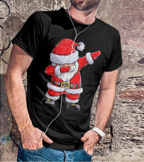 Dabbing Santa Claus Christmas Holiday Fun T-Shirt