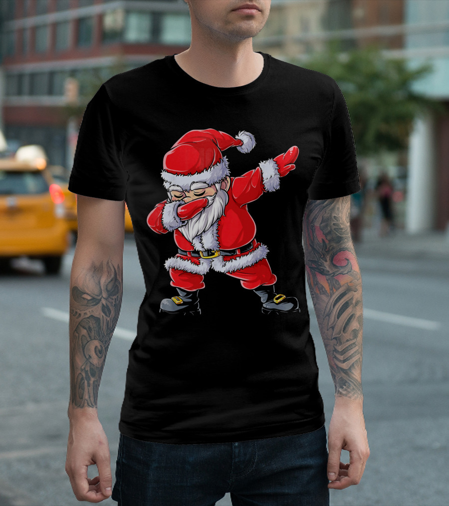 Christmas Santa Claus Dabbing T-Shirt