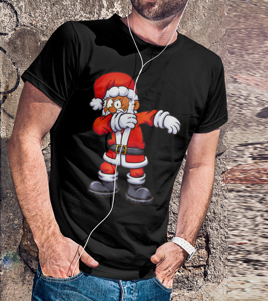 Dabbing Santa Claus In Traditional Red Suit T-Shirt