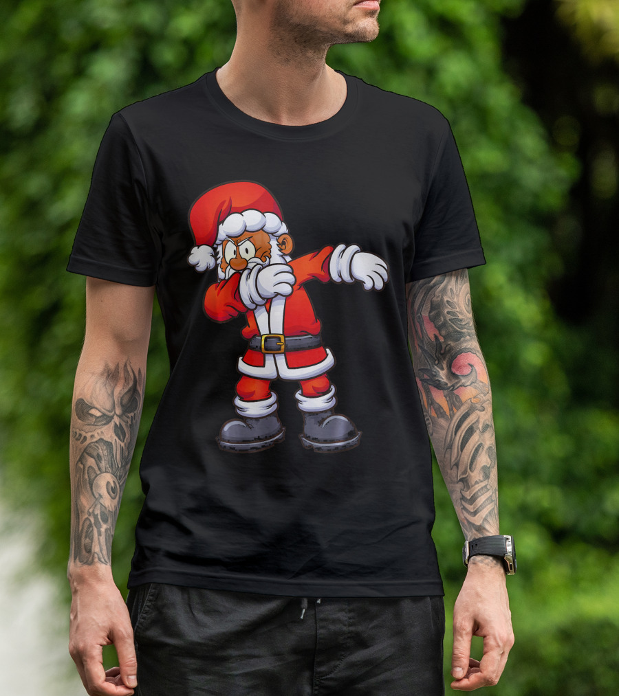 Dabbing Santa Claus In Traditional Red Suit T-Shirt