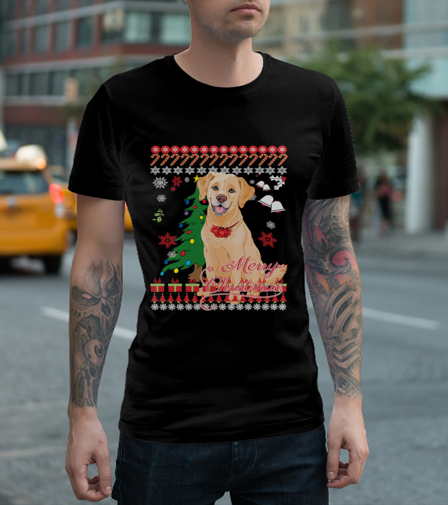 Merry Christmas Labrador Ugly T-Shirt