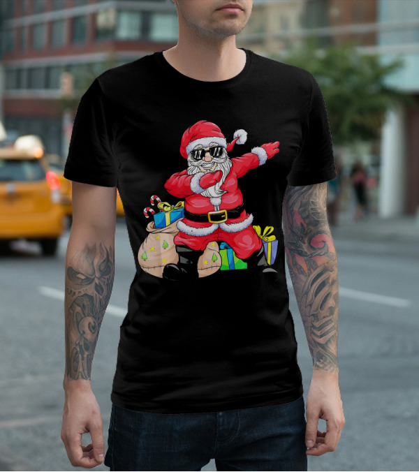 Funny Dabbing Santa Claus Xmas Merr Christmas Gifts T-Shirt