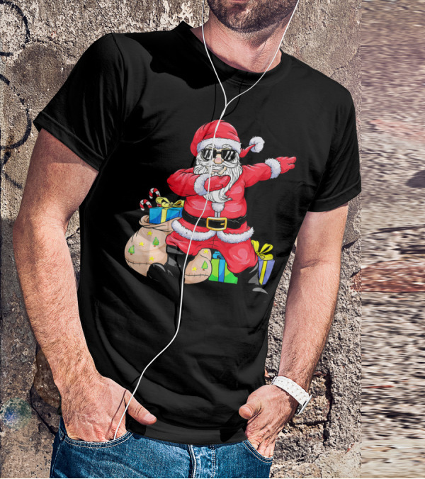 Funny Dabbing Santa Claus Xmas Merr Christmas Gifts T-Shirt