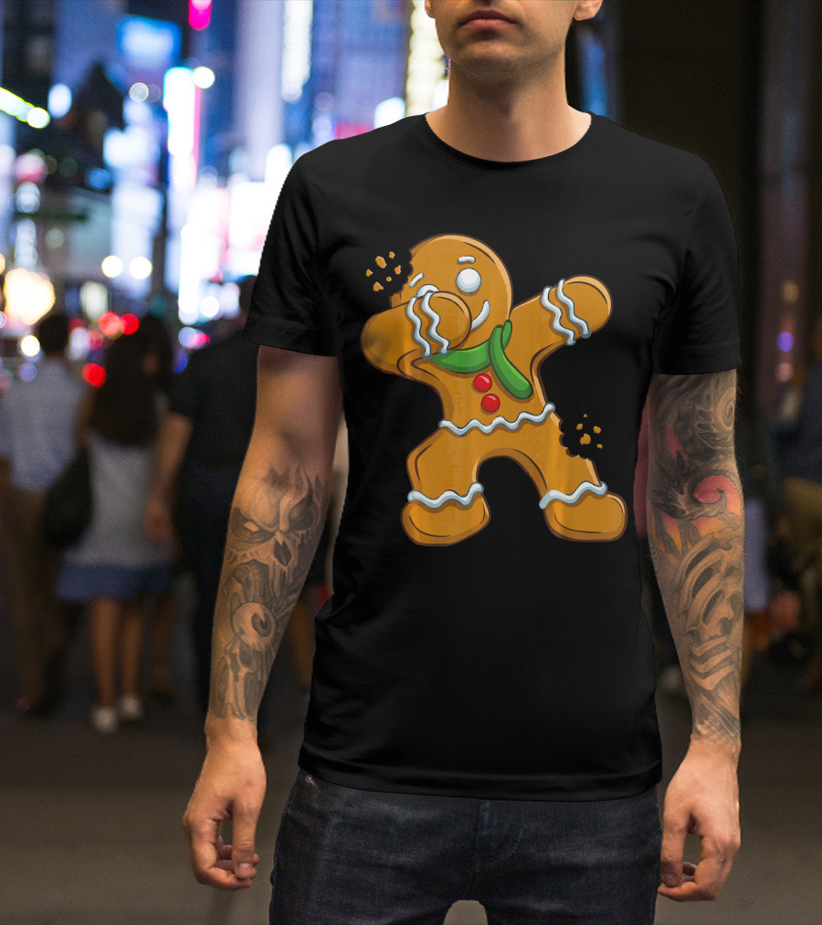 Dabbing Gingerbread Man Christmas Cookies Dance T-Shirt