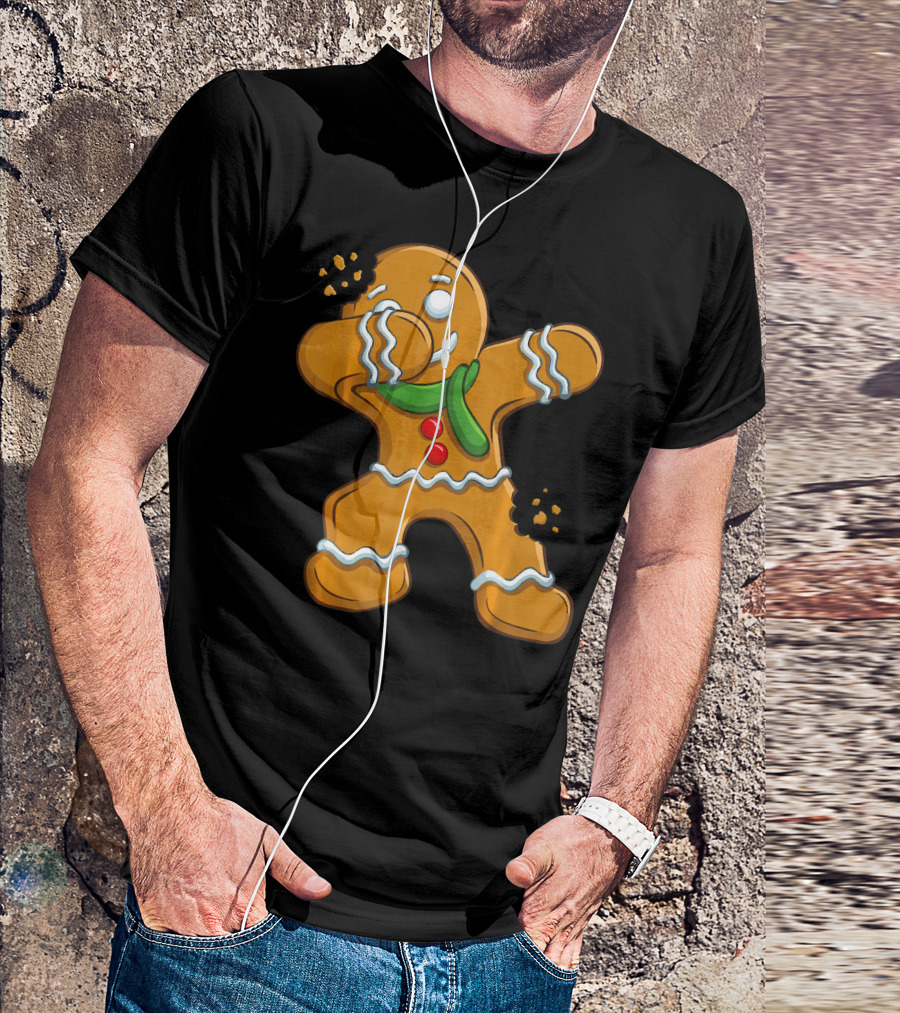 Dabbing Gingerbread Man Christmas Cookies Dance T-Shirt